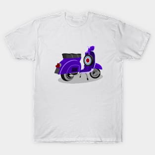 Purple vespa art illustration T-Shirt